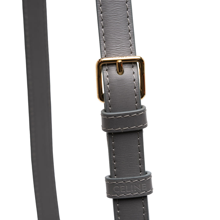 Celine Teen brillant Cuir de veau Triomphe Sac porté croisé