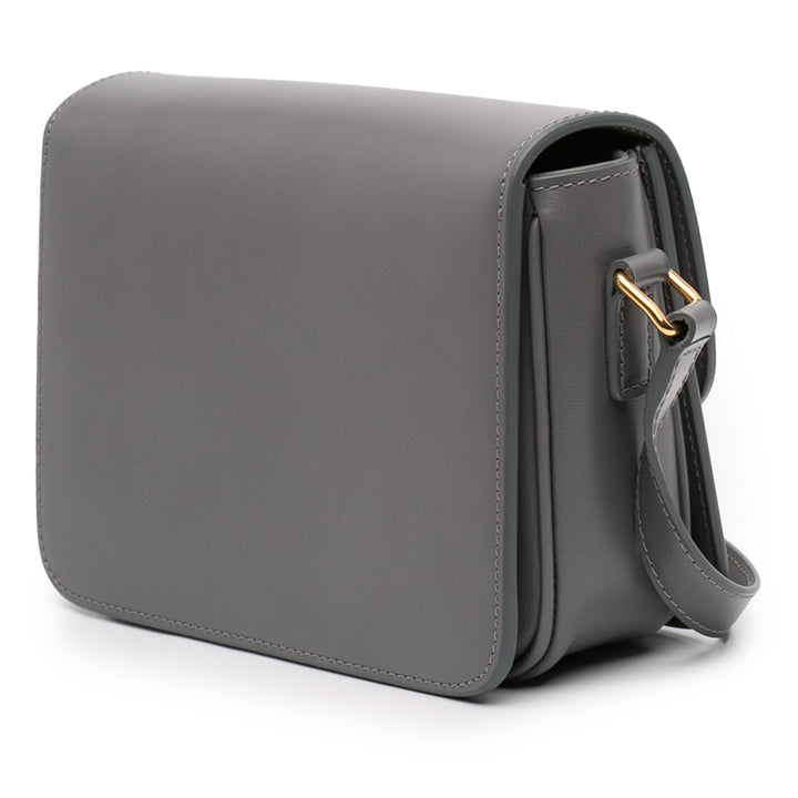 Celine Teen brillant Cuir de veau Triomphe Sac porté croisé