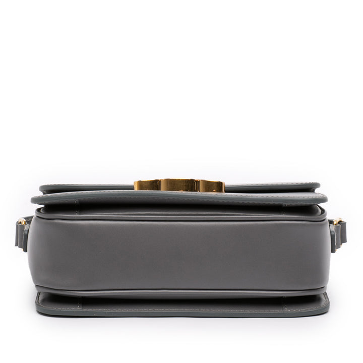 Celine Teen brillant Cuir de veau Triomphe Sac porté croisé