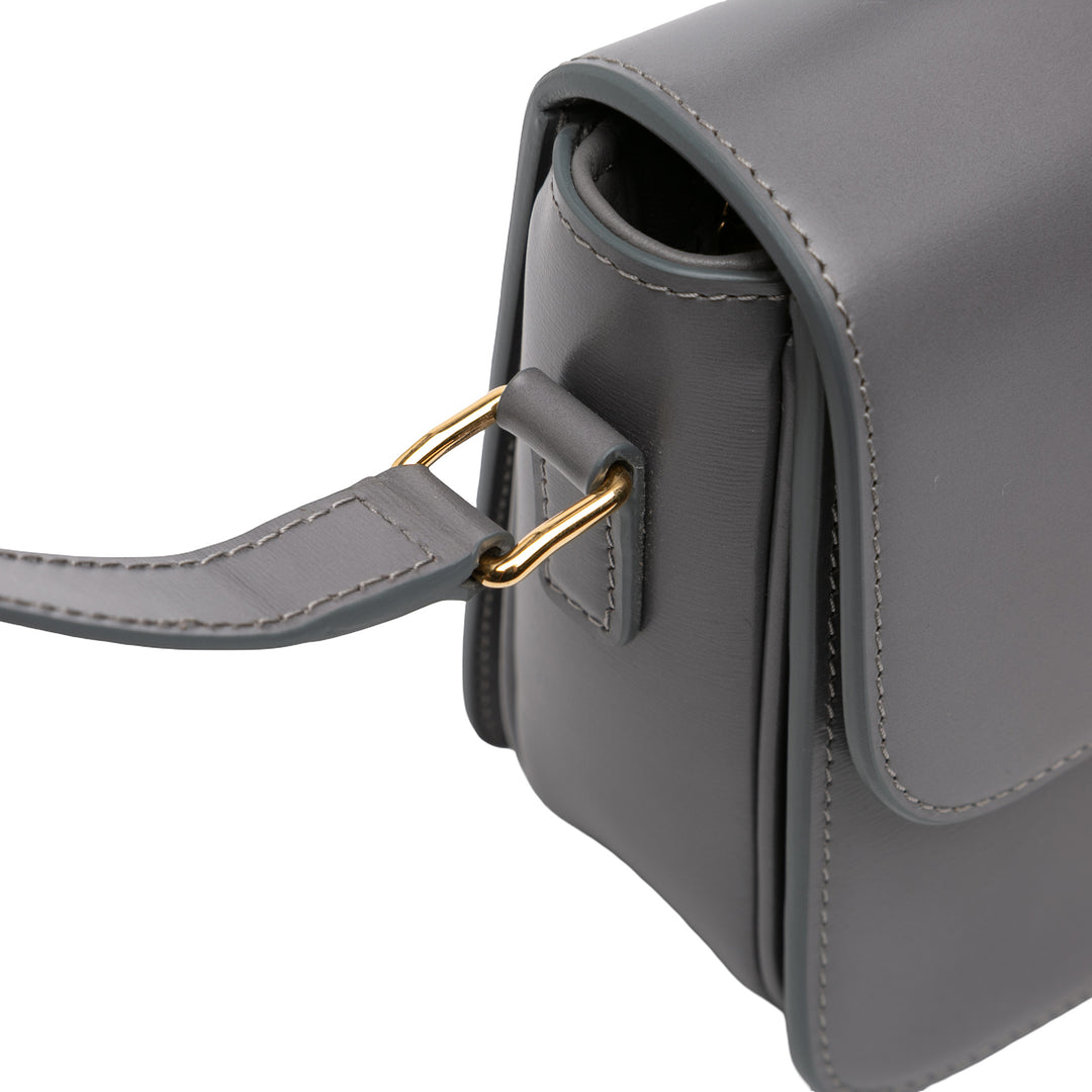 Celine Teen brillant Cuir de veau Triomphe Sac porté croisé