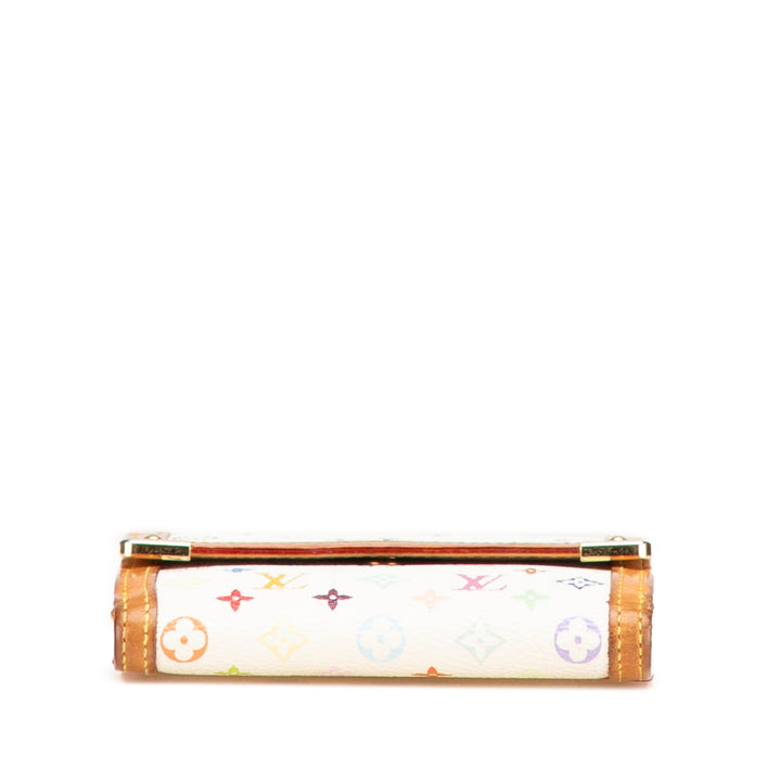 Monogram Multicolore Porte Monnaie Billets Wallet White - Gaby Paris