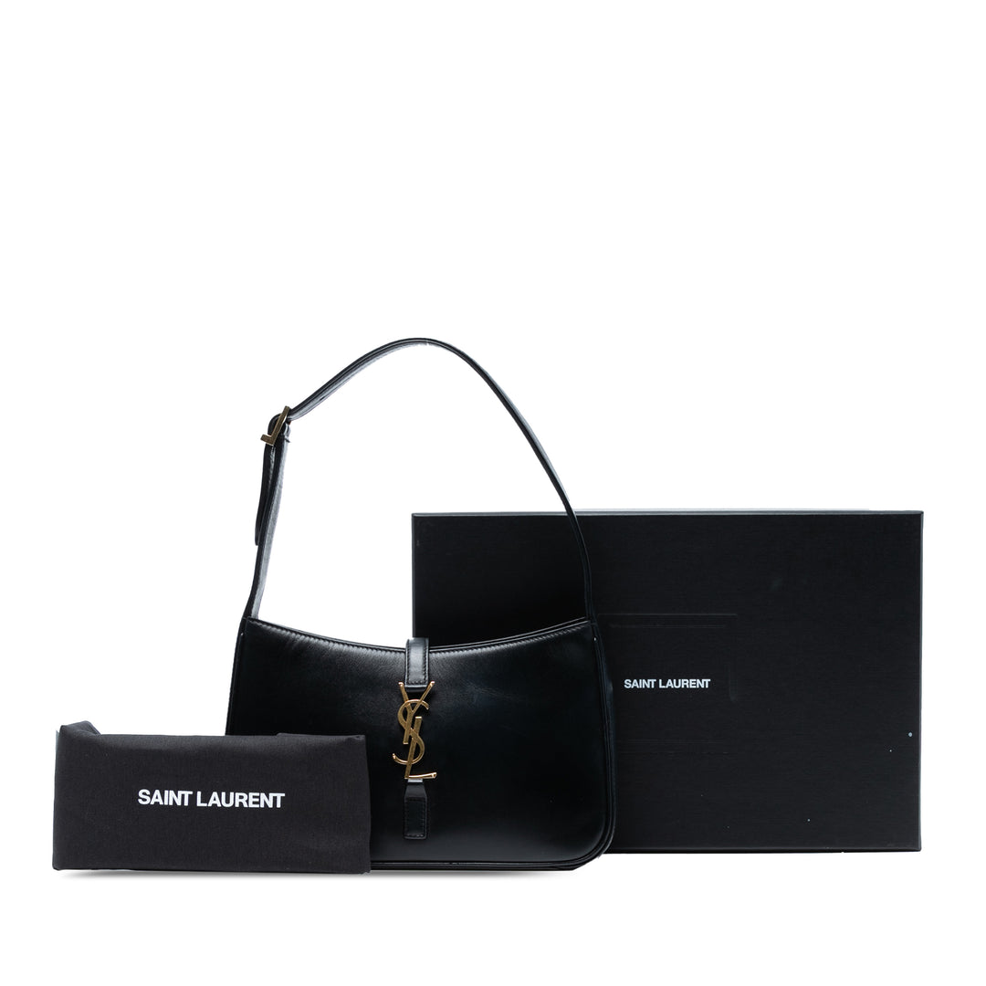 Saint Laurent Smooth Cuir de veau Le 5 a 7 Hobo Noir – GABY PARIS Authentique