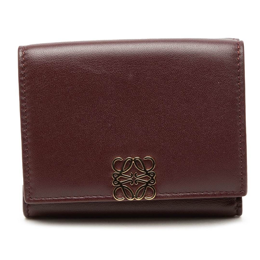 LOEWE Cuir Anagram Trifold Portefeuille