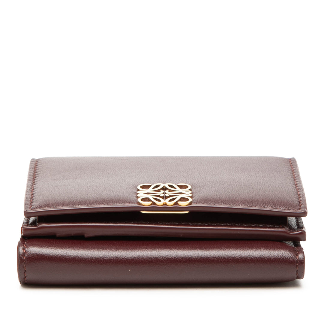 LOEWE Cuir Anagram Trifold Portefeuille