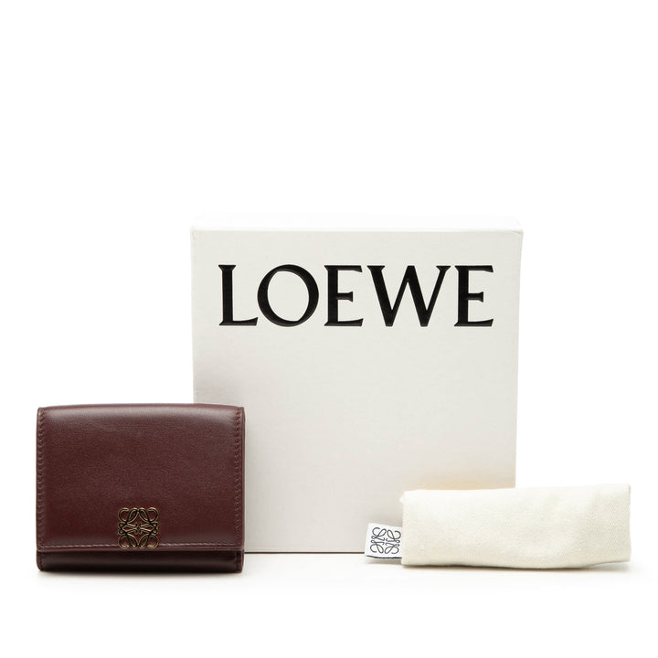 LOEWE Cuir Anagram Trifold Portefeuille