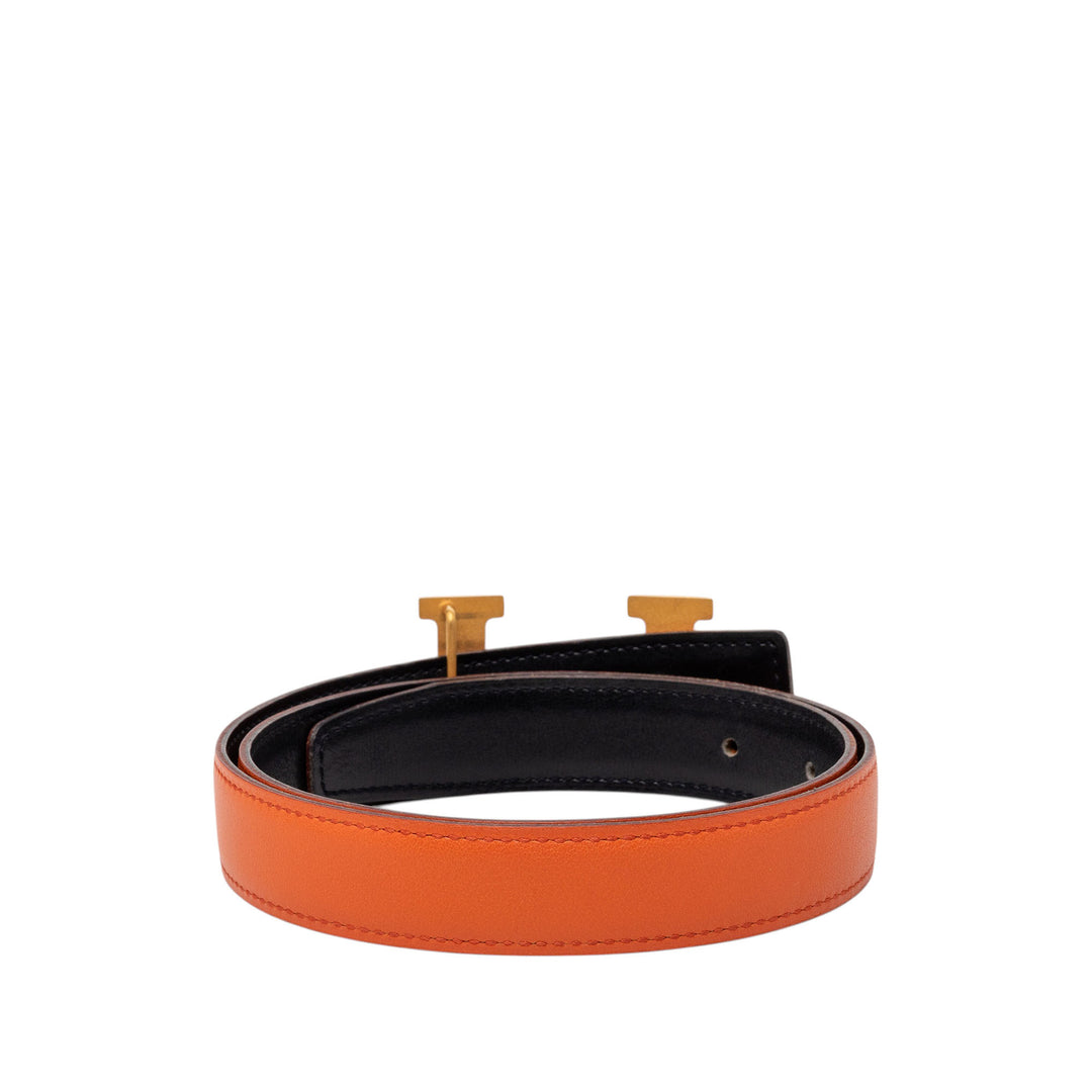 Hermès Box Veau Constance H Reversible Belt