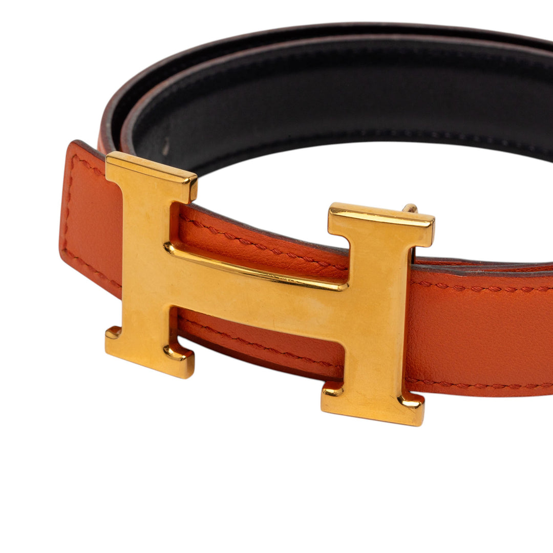 Hermès Box Veau Constance H Reversible Belt