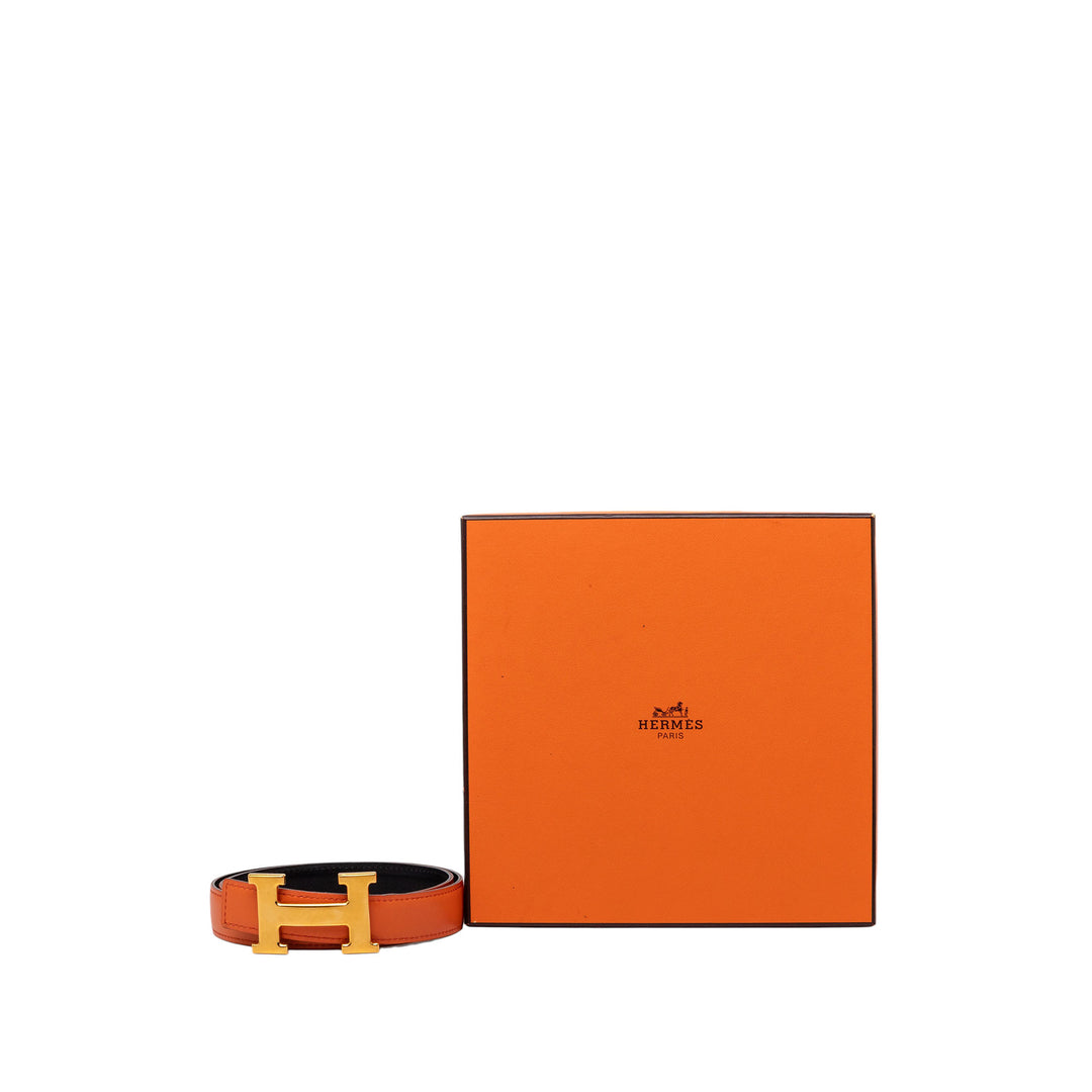 Hermès Box Veau Constance H Reversible Belt