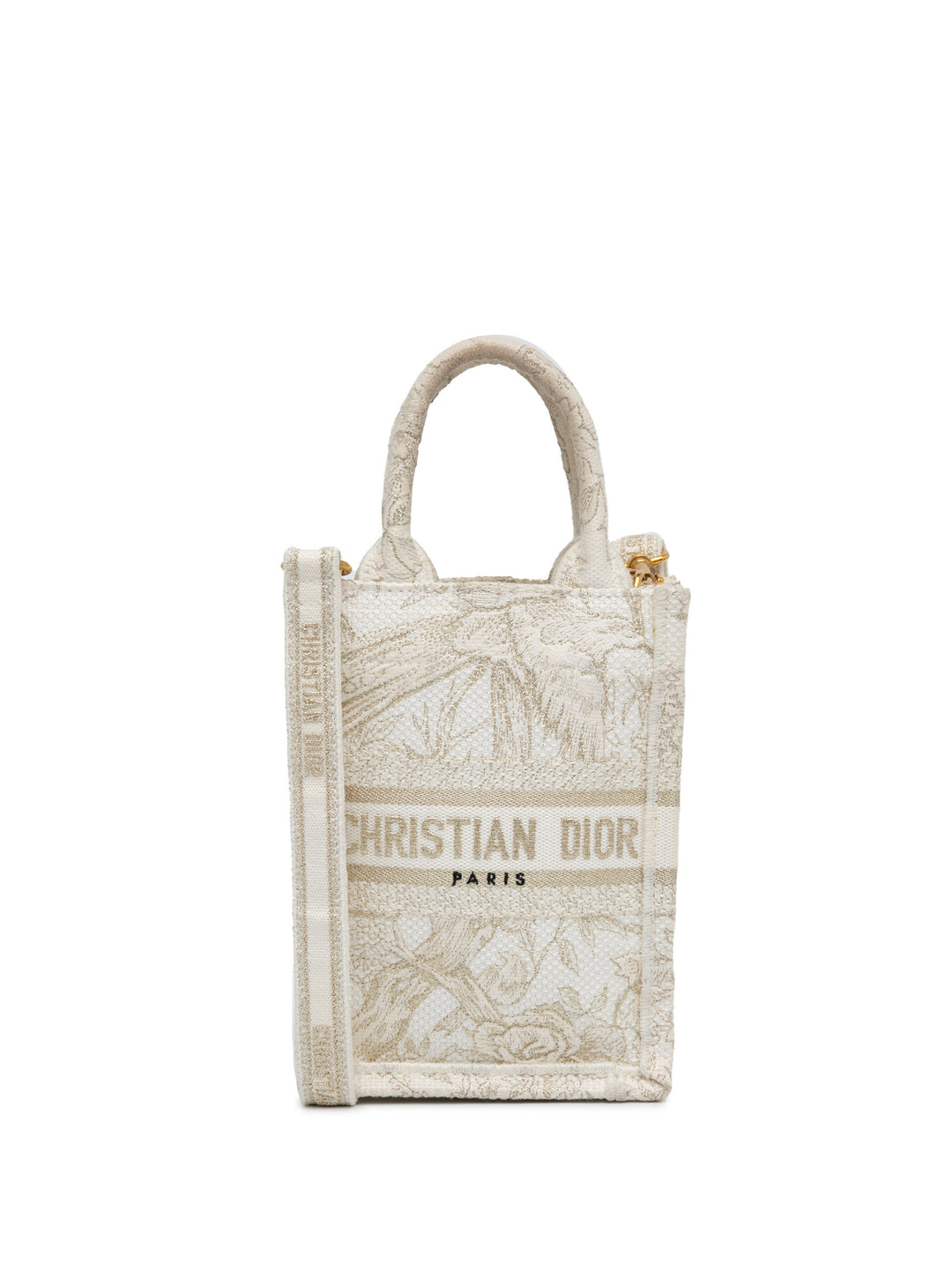 Mini Jardin D'Hiver Vertical Book Tote White - Gaby Paris