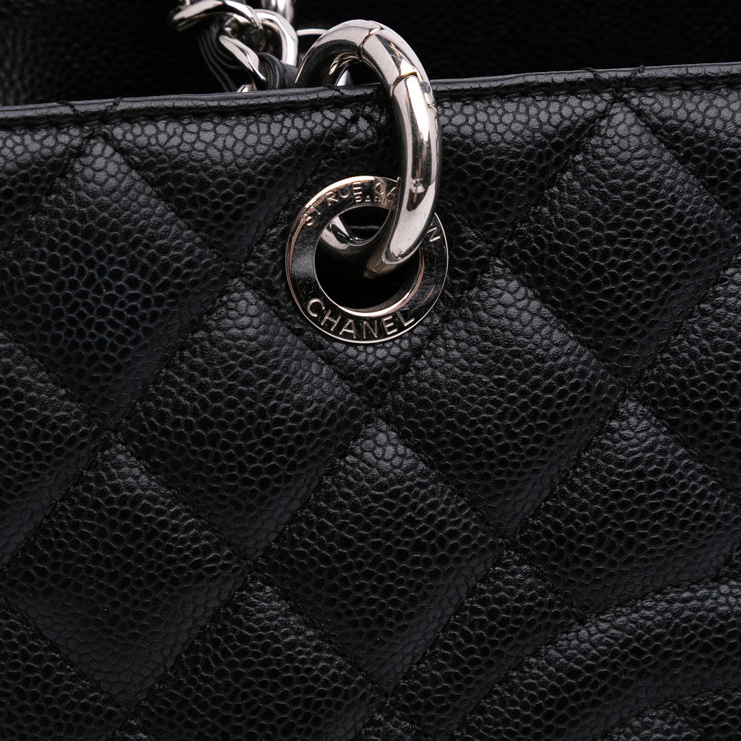 Caviar Grand Shopping Tote Black - Gaby Paris