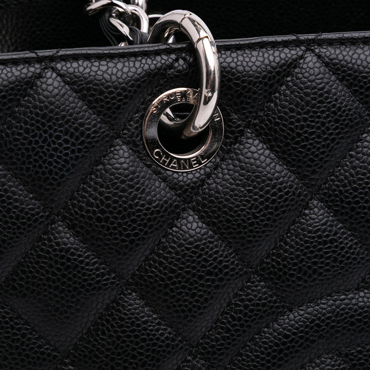 Caviar Grand Shopping Tote Black - Gaby Paris