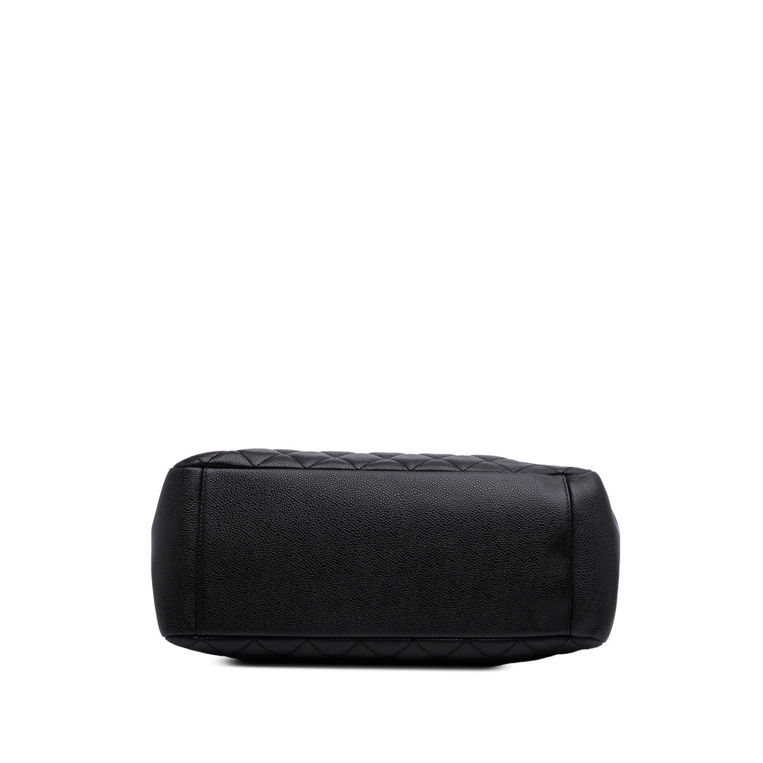 Caviar Grand Shopping Tote Black - Gaby Paris
