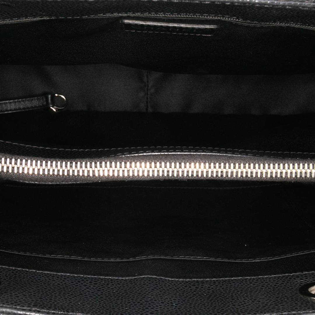 Caviar Grand Shopping Tote Black - Gaby Paris