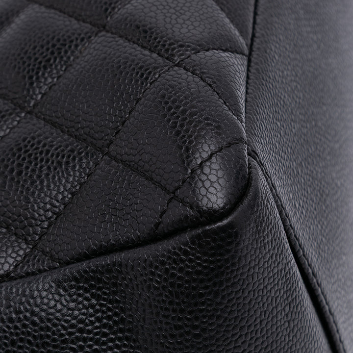 Caviar Grand Shopping Tote Black - Gaby Paris