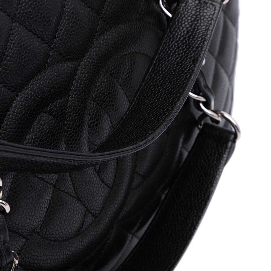 Caviar Grand Shopping Tote Black - Gaby Paris