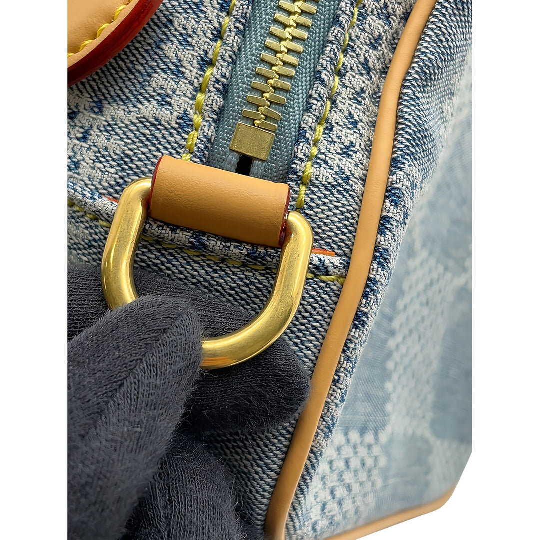 Louis Vuitton Damier 3D Chess Messenger Jean Bleu – vue 10 – GABY PARIS