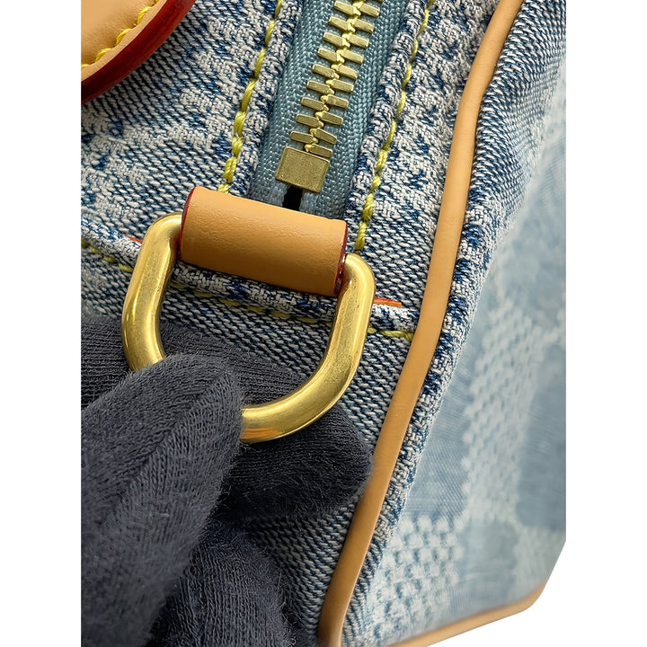 Louis Vuitton Damier 3D Chess Messenger Jean Bleu – vue 10 – GABY PARIS