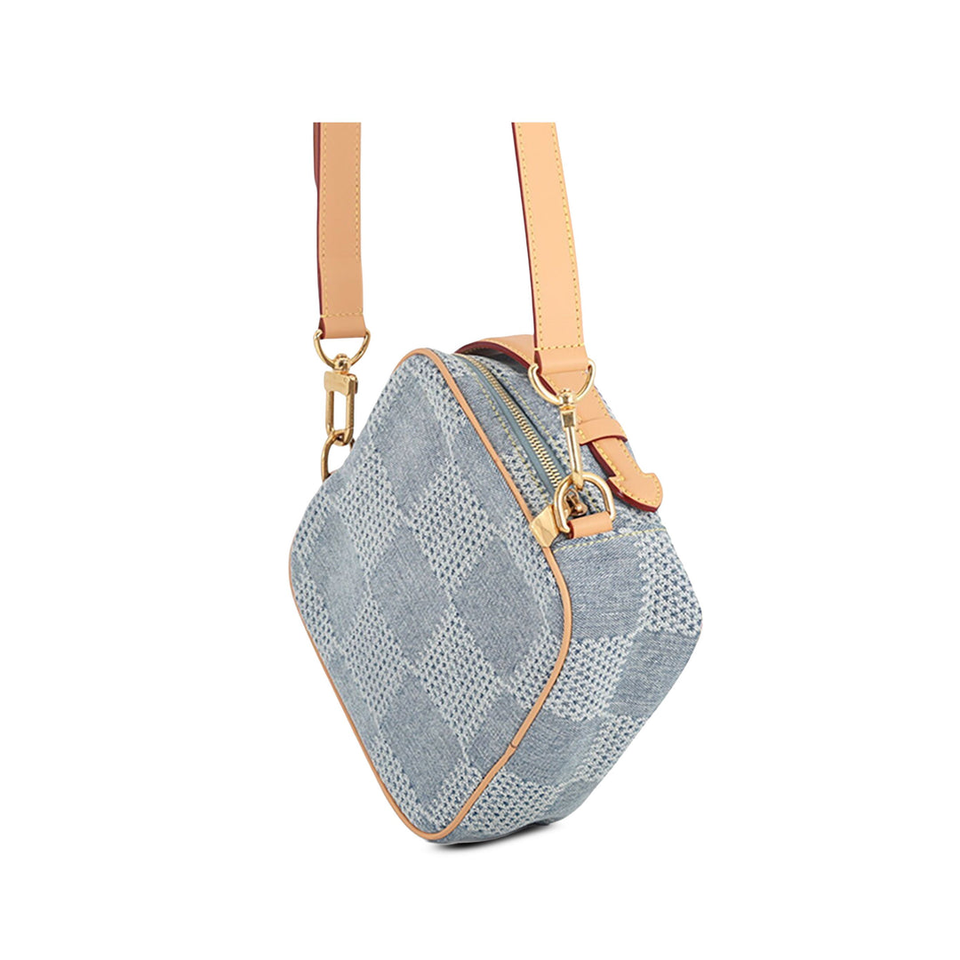 Louis Vuitton Damier 3D Chess Messenger Jean Bleu – vue 2 – GABY PARIS
