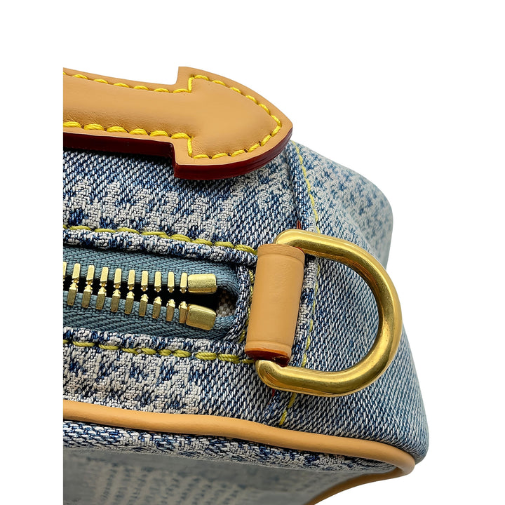 Louis Vuitton Damier 3D Chess Messenger Jean Bleu – vue 9 – GABY PARIS