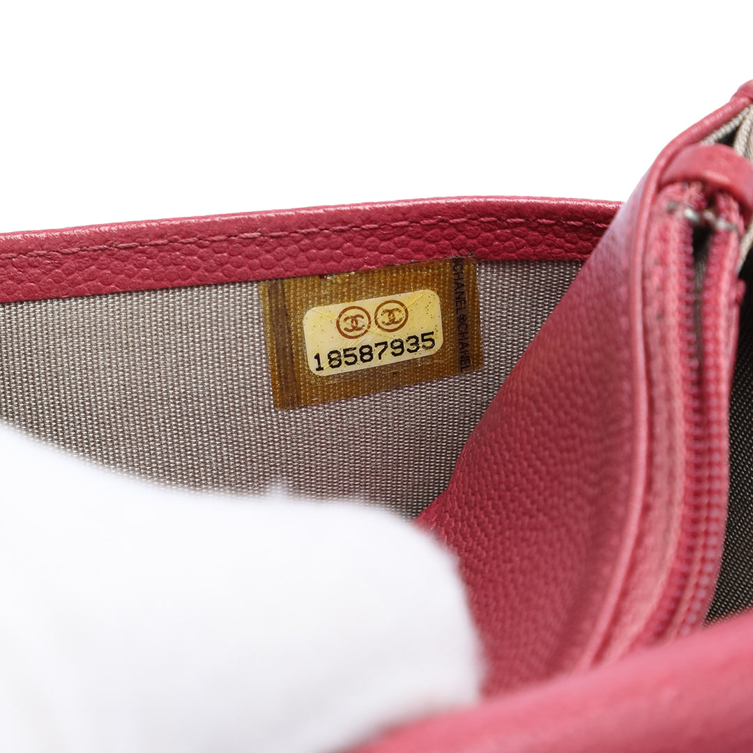 Chanel CC Caviar Sevruga Wallet on Chain