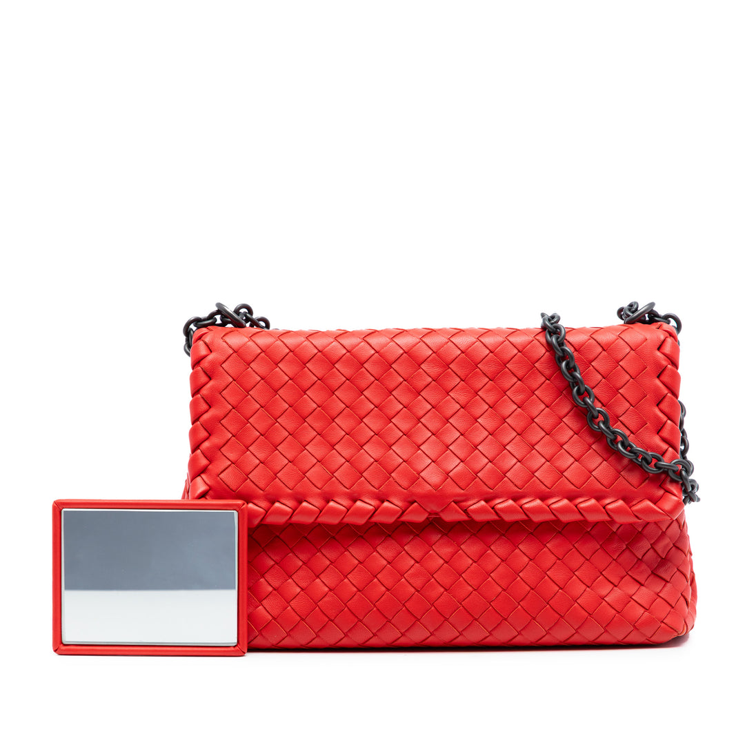 Intrecciato Olimpia Sac Petit nappa Orange