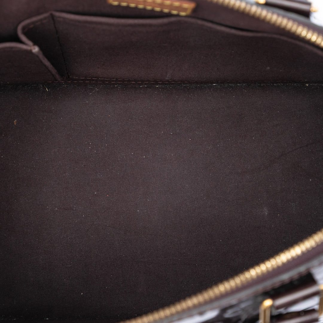 Alma PM Cuir verni Monogram Violet
