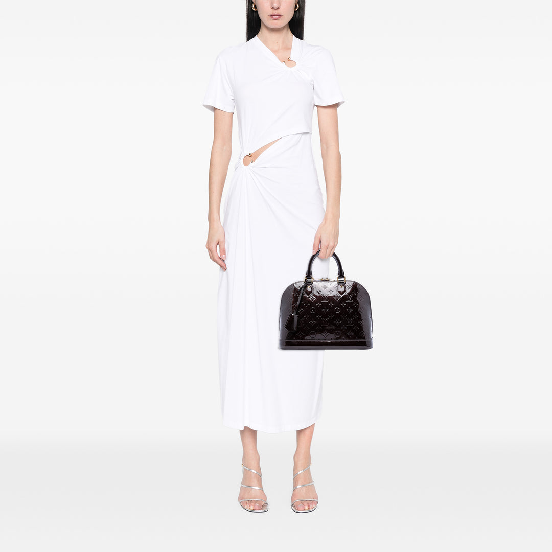 Alma PM Cuir verni Monogram Violet