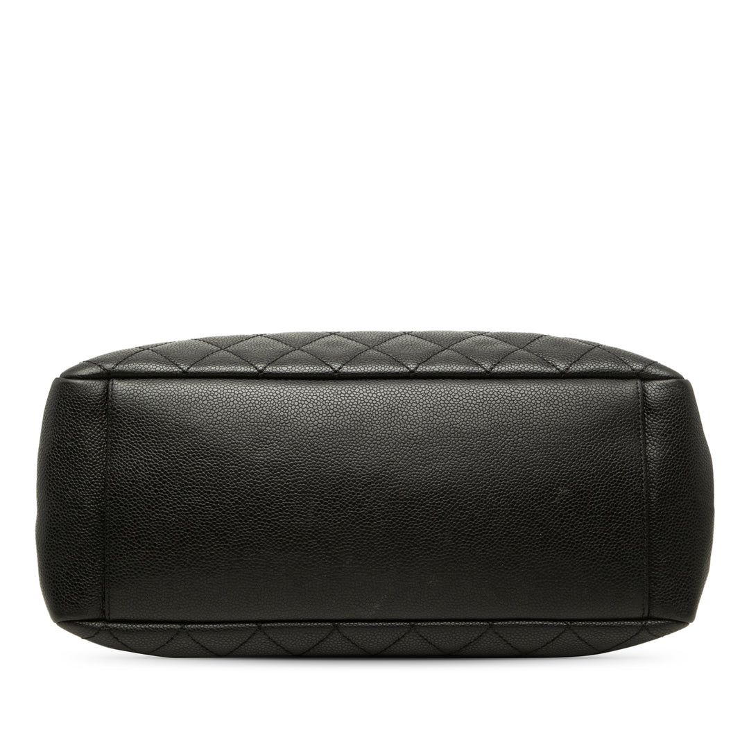Chanel Cabas Cuir caviar Noir – vue 3 – GABY PARIS