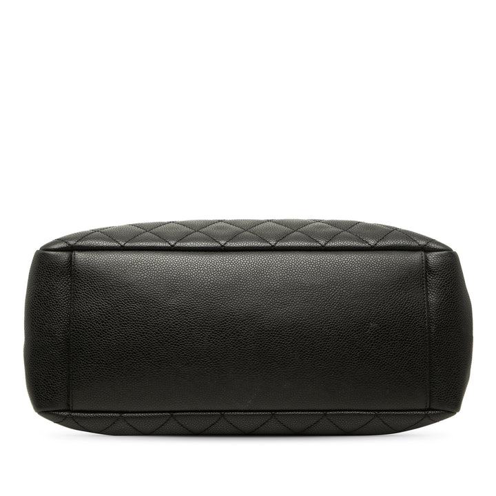 Chanel Cabas Cuir caviar Noir – vue 3 – GABY PARIS