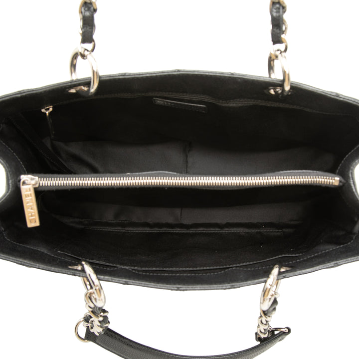 Chanel Cabas Cuir caviar Noir – vue 4 – GABY PARIS