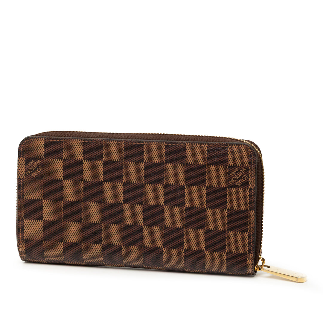 Louis Vuitton Damier Ebene Zippy Portefeuille long