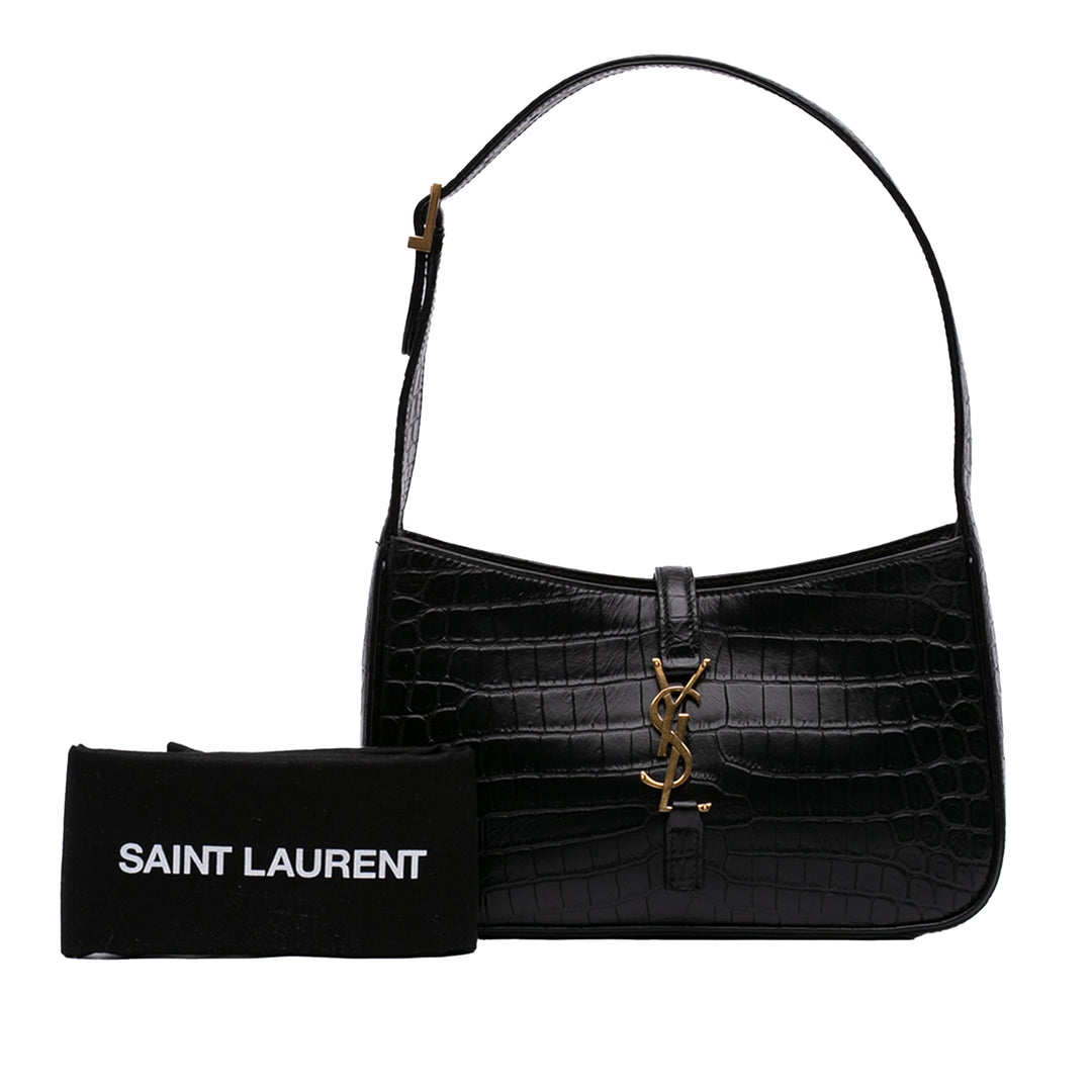 Saint Laurent Croc embossé Cuir Le 5 A 7