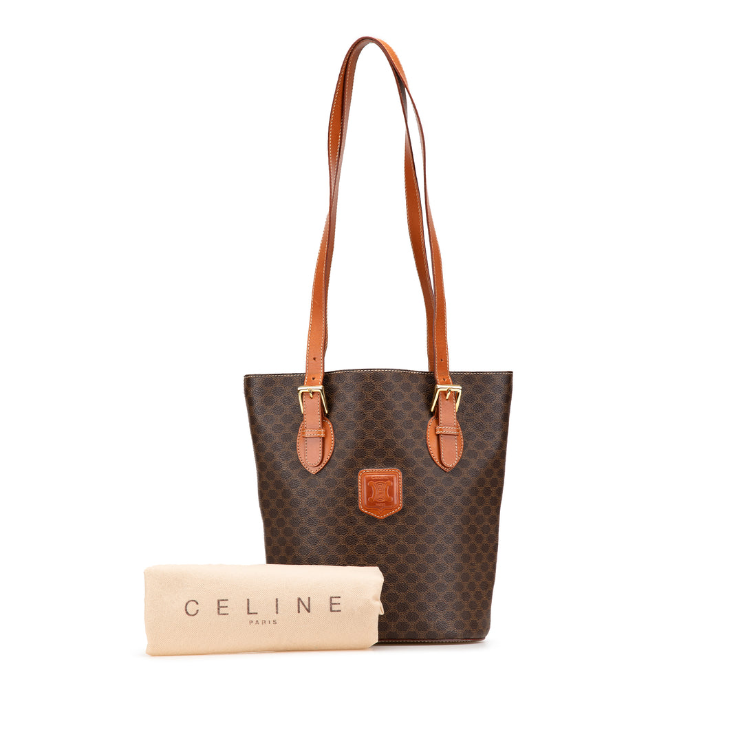 Macadam Coated Canvas Tote Brown - Gaby Paris