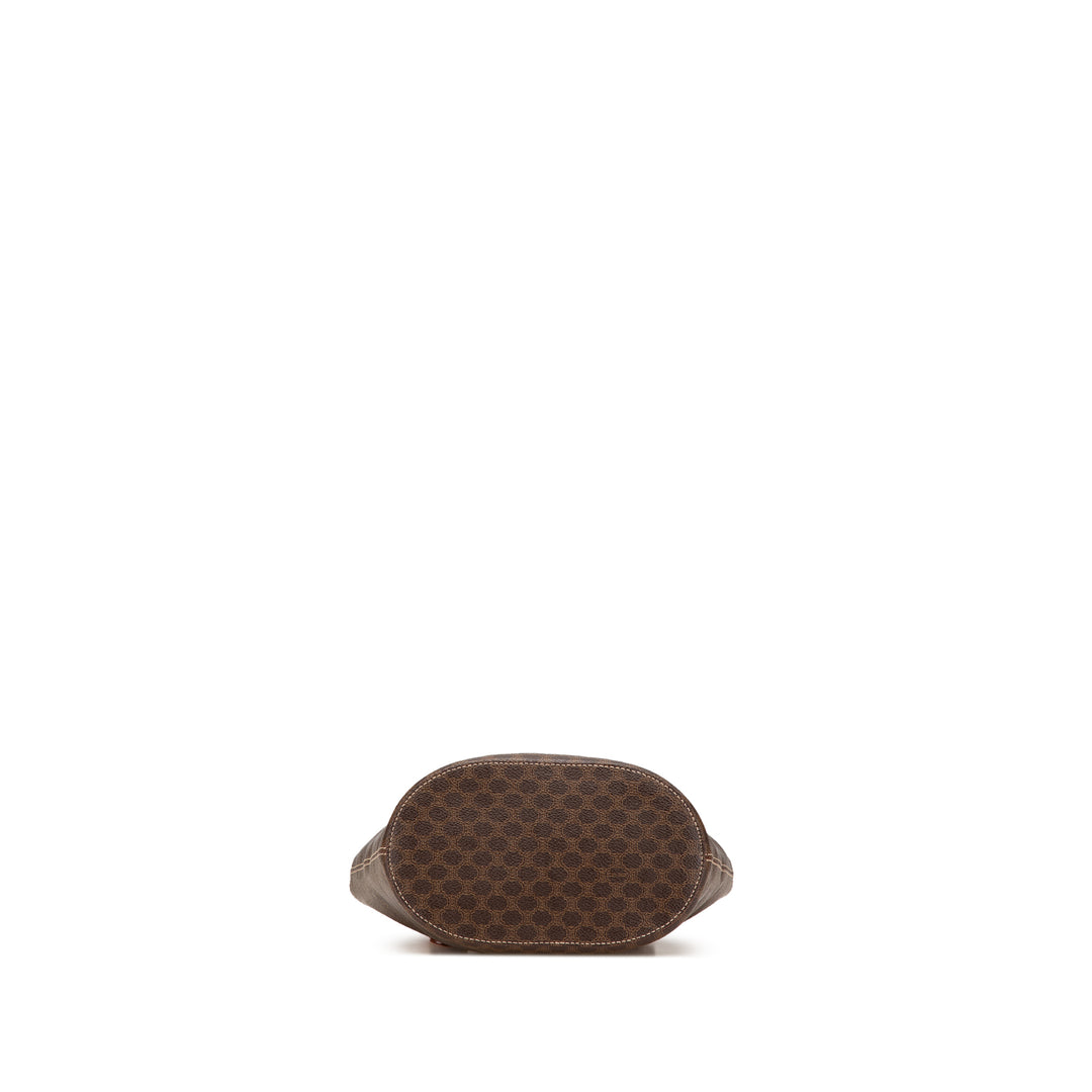 Macadam Coated Canvas Tote Brown - Gaby Paris