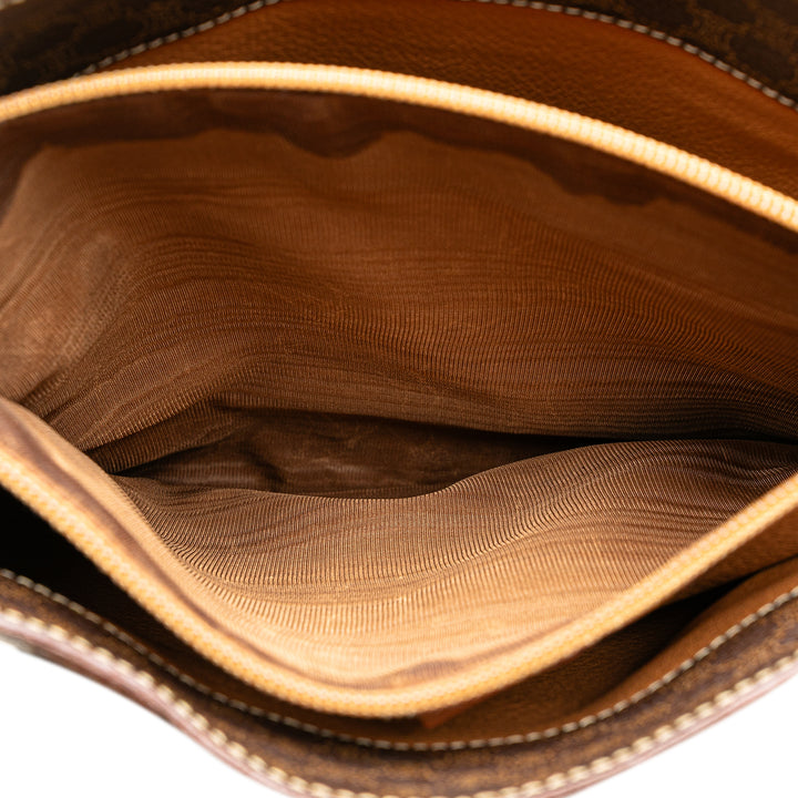 Macadam Coated Canvas Tote Brown - Gaby Paris