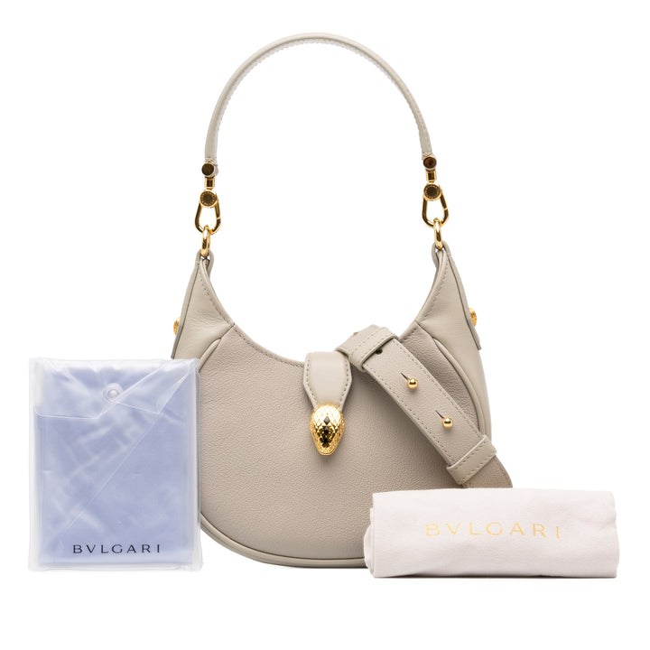 Bvlgari Sac à main Serpenti Ellipse Petit Gris – vue 7 – GABY PARIS