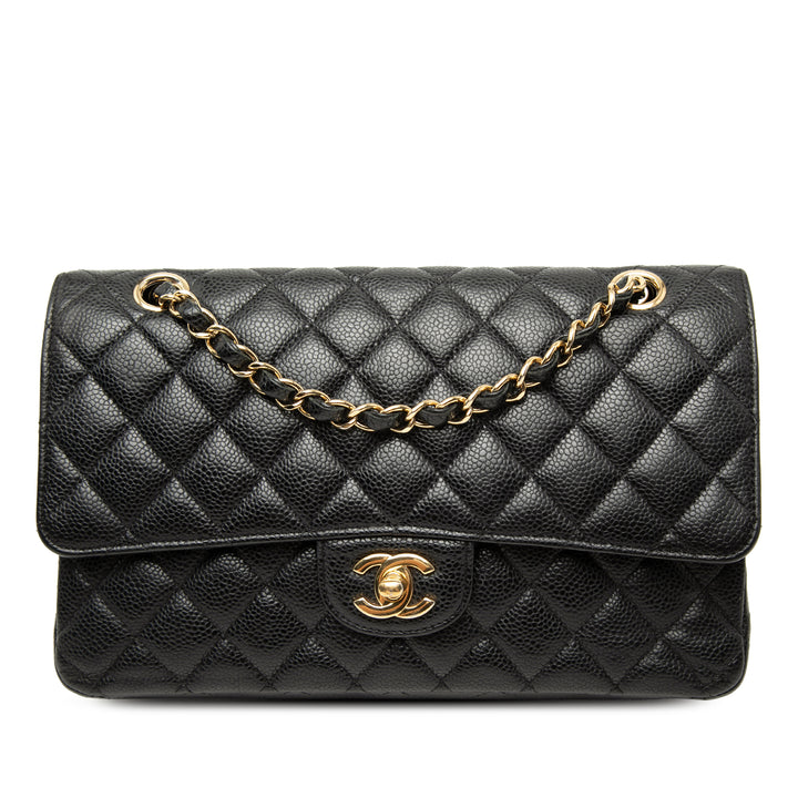 Chanel Medium Classic Caviar Double rabat
