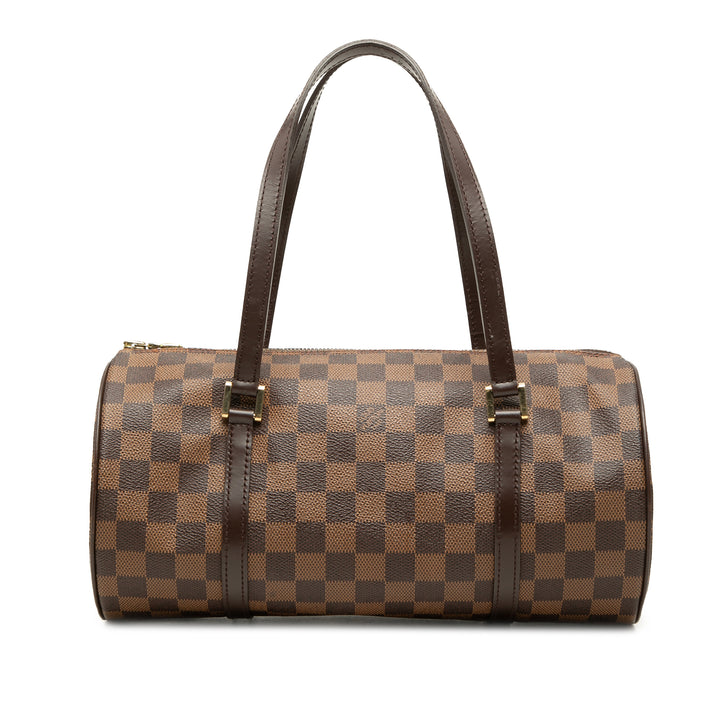Louis Vuitton Sac à main Papillon 30 Damier Ébène Marron – vue principale – GABY PARIS