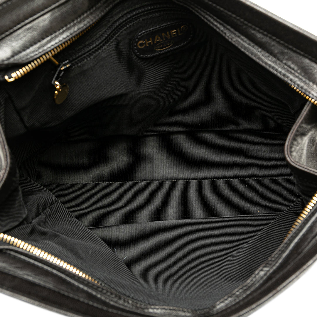 Chanel CC Cuir d’agneau Cabas chaîne – GABY PARIS Authentique