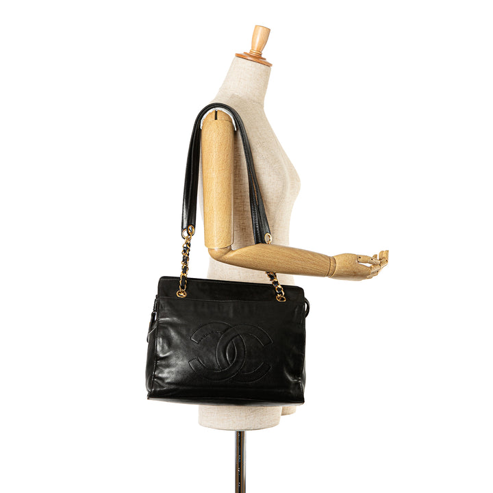 Chanel CC Cuir d’agneau Cabas chaîne – GABY PARIS Authentique