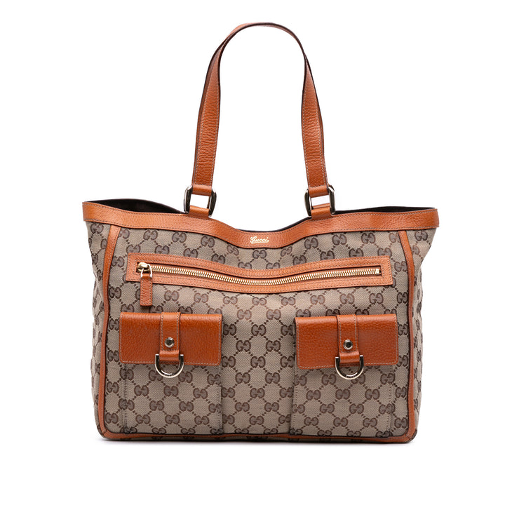 Gucci GG Toile Abbey D Bague Pocket Cabas