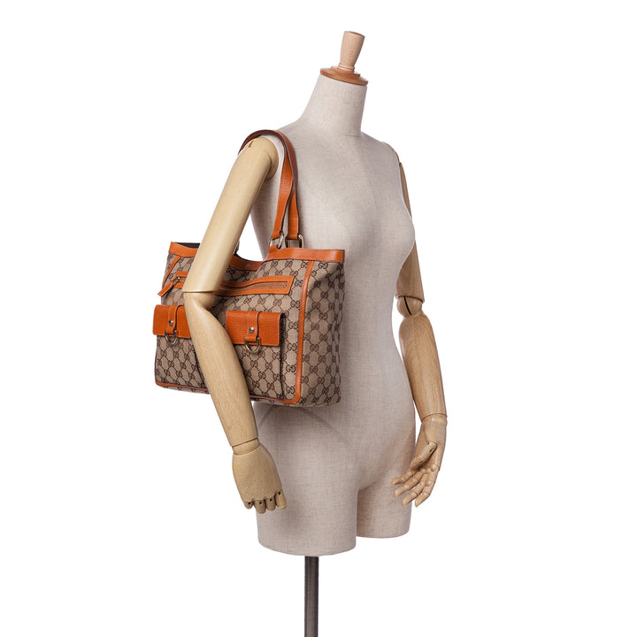 Gucci GG Toile Abbey D Bague Pocket Cabas