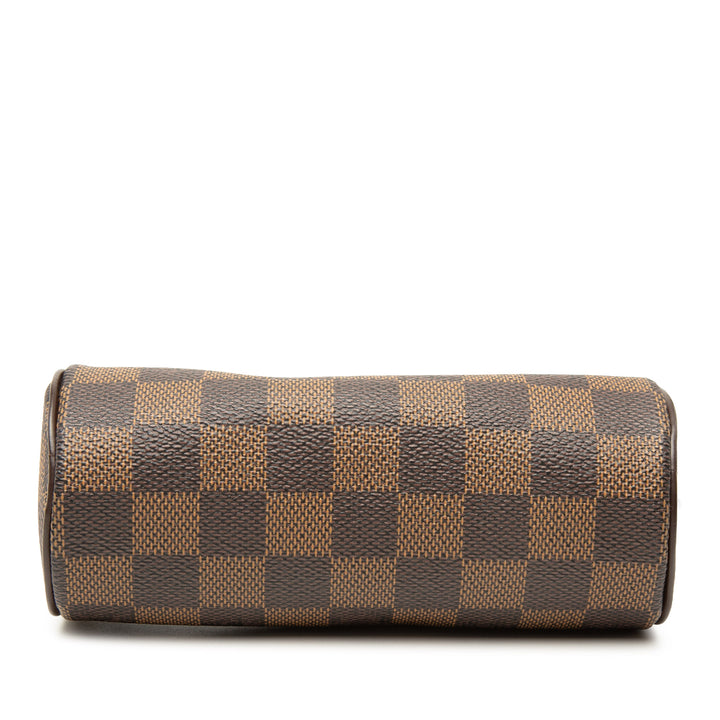 Papillon Pochette Damier Ébène Marron