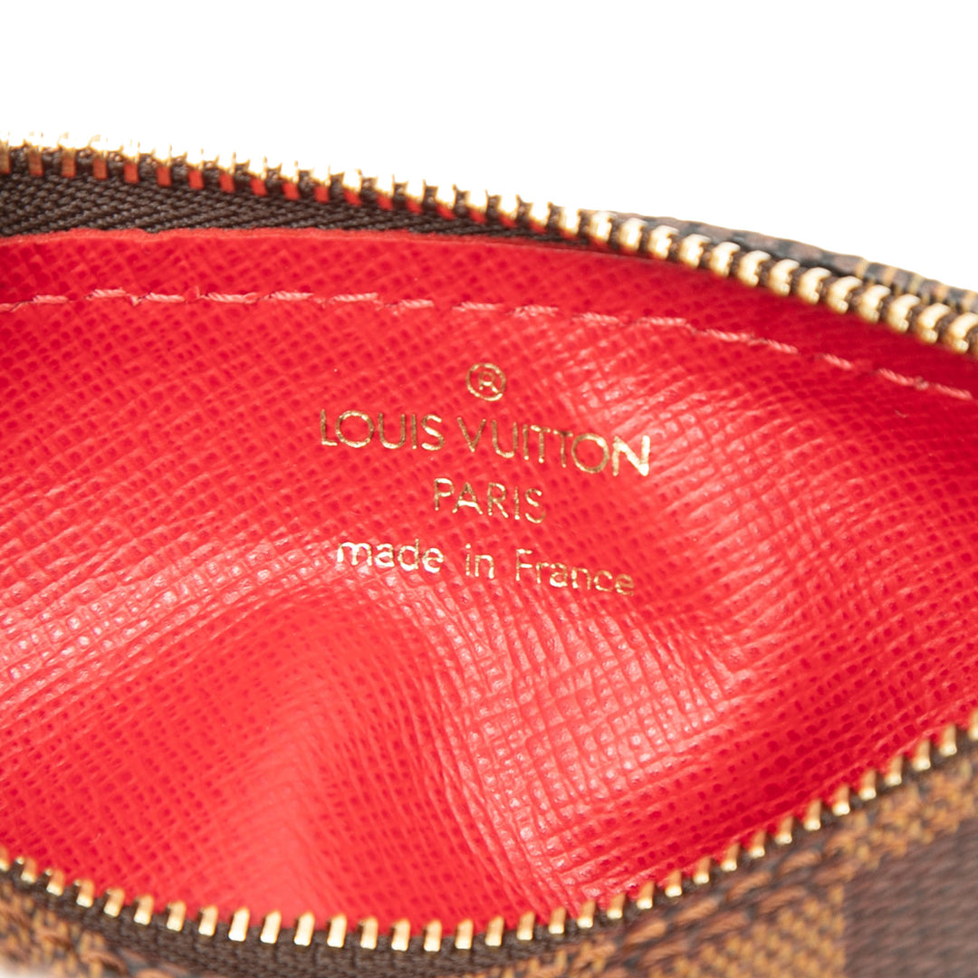 Papillon Pochette Damier Ébène Marron