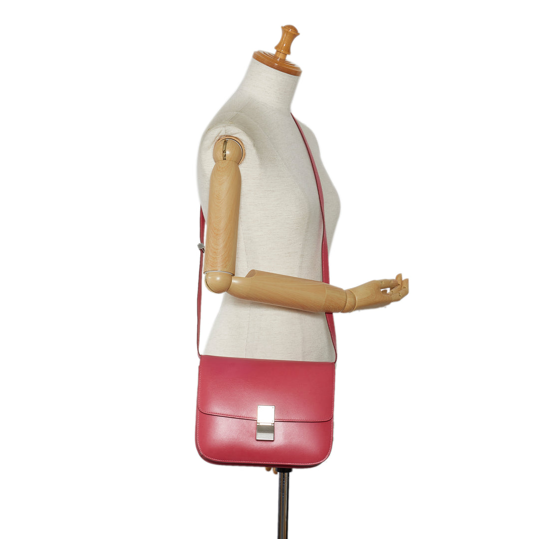 Medium Calfskin Classic Box Pink - Gaby Paris