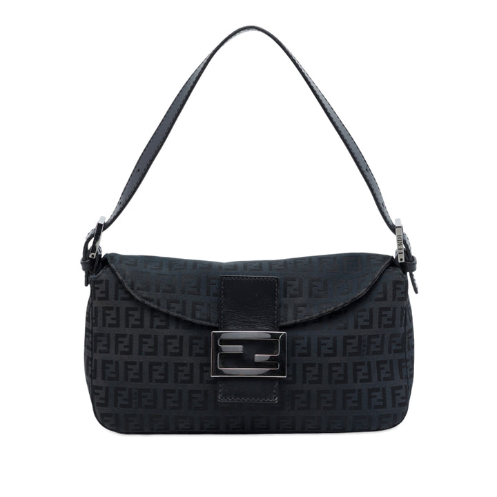 Fendi Zucchino Toile Double rabat Sac bandoulière