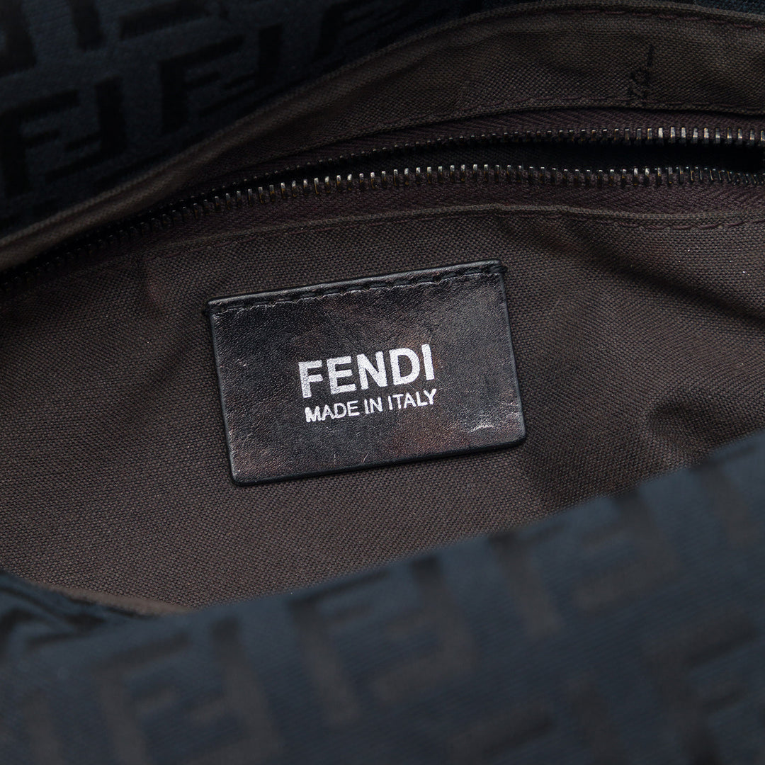 Fendi Zucchino Toile Double rabat Sac bandoulière