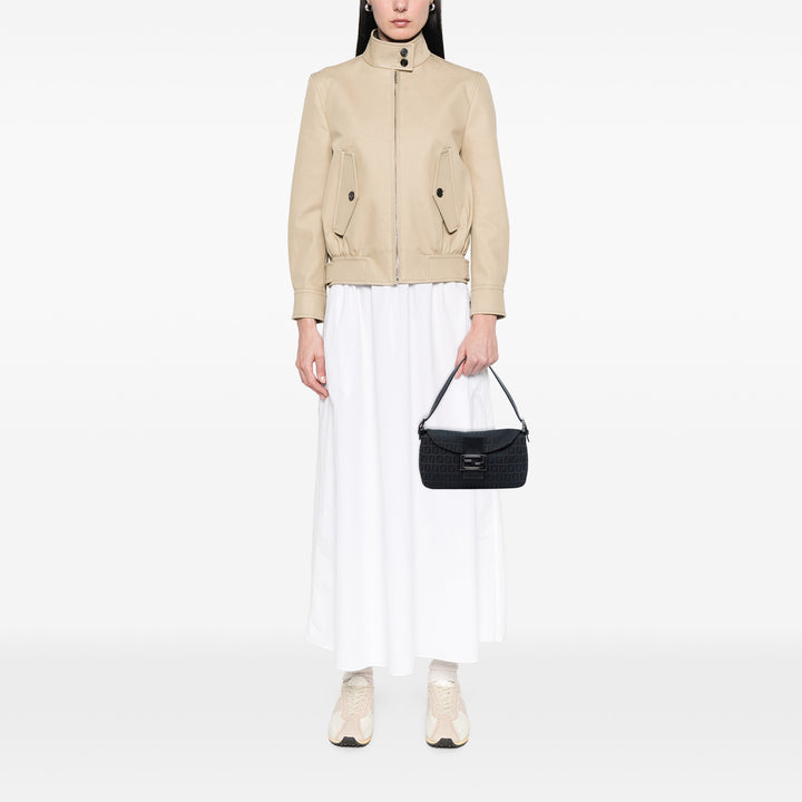 Fendi Zucchino Toile Double rabat Sac bandoulière