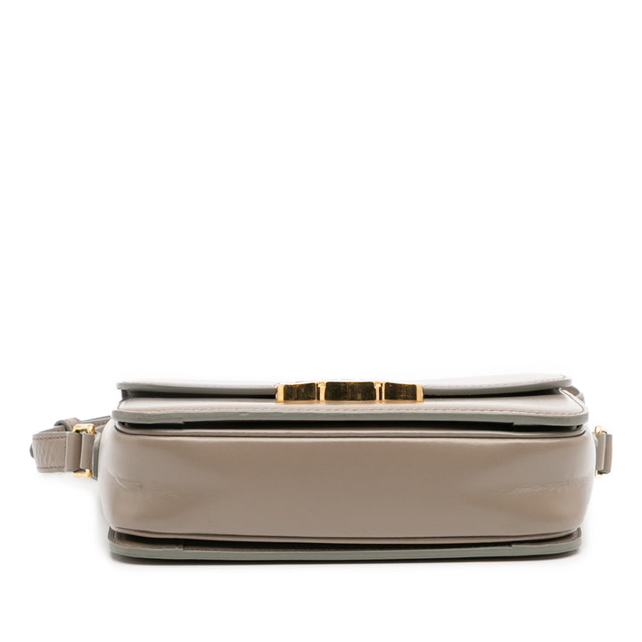 Celine Teen Shiny Cuir de veau Triomphe Crossbody Marron – GABY PARIS Authentique