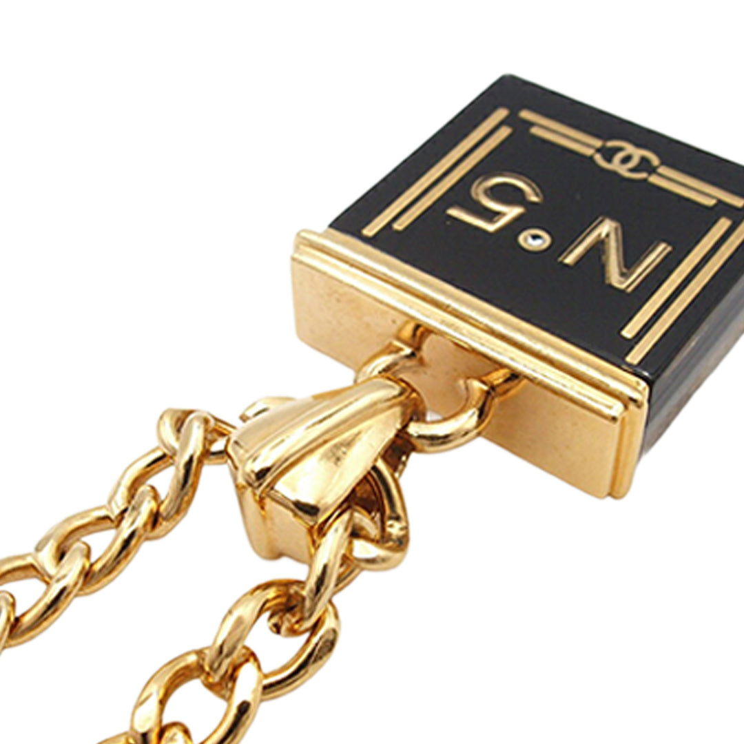 Chanel plaqué Resin No 5 Charm Bracelet